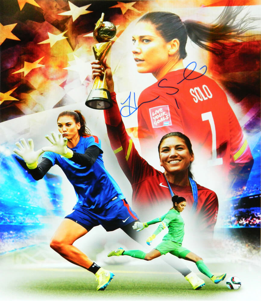 Hope Solo Signed USA Soccer Collage 16x20 Photo - SOL16P506 - Hope Solo Signed USA Soccer Collage 16x20 Photo product image