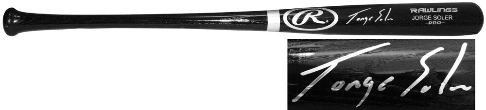 Jorge Soler Signed Rawlings Pro Name Engraved Black Baseball Bat - SOLBAT105 - Jorge Soler Signed Rawlings Pro Name Engraved Black Baseball Bat product image