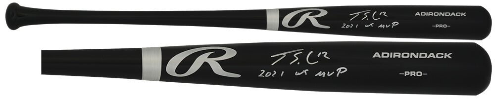Jorge Soler Signed Black Rawlings Pro Baseball Bat w/21 WS MVP - SOLBAT108 - Jorge Soler Signed Black Rawlings Pro Baseball Bat w/21 WS MVP product image