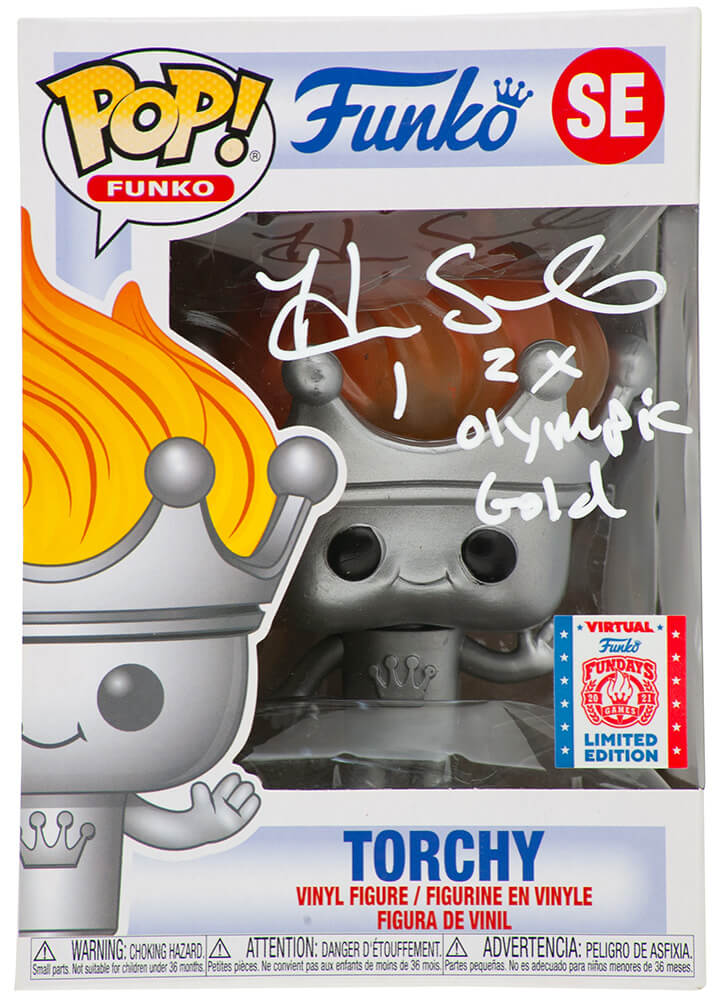 Hope Solo Signed Torchy Funko Pop Doll #SE w/2x Olympic Gold - SOLFUN500 - Hope Solo Signed Torchy Funko Pop Doll #SE w/2x Olympic Gold product image