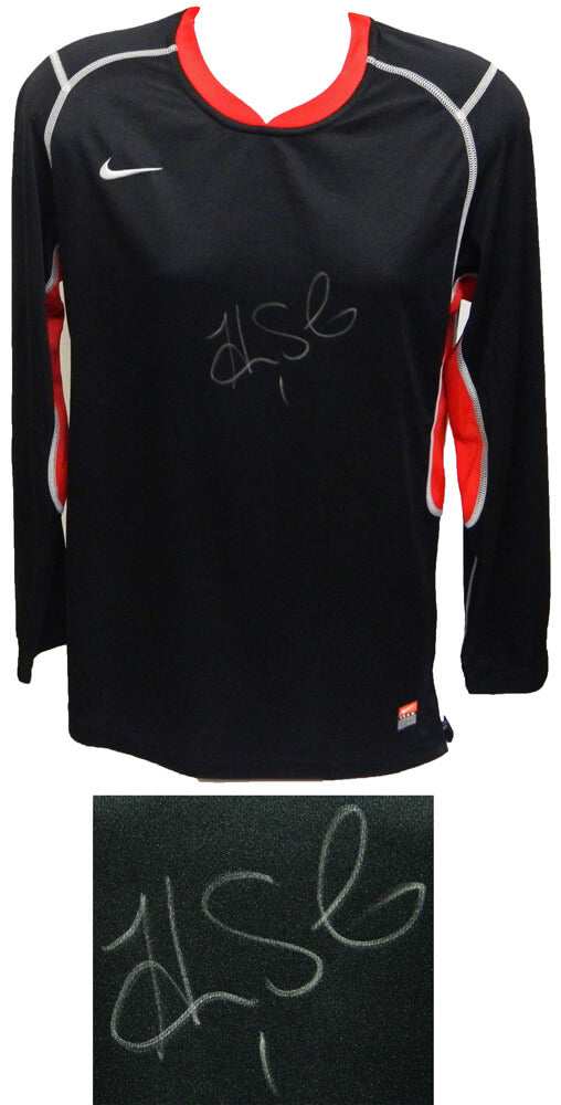 Hope Solo Signed Nike Black Dry Fit Soccer Goalie Jersey - SOLJRY501 - Hope Solo Signed Nike Black Dry Fit Soccer Goalie Jersey product image