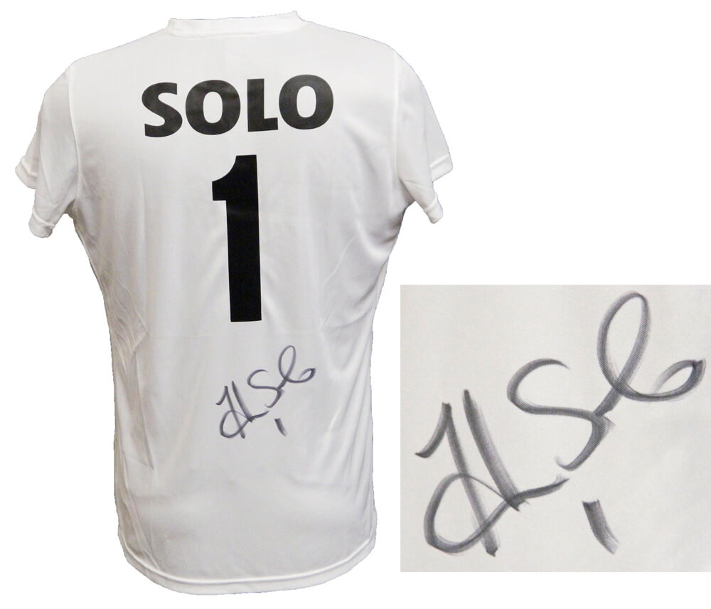 Hope Solo Signed Nike White Dry Fit Soccer Jersey w/Name & Number - SOLJRY502 - Hope Solo Signed Nike White Dry Fit Soccer Jersey w/Name & Number product image