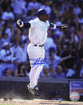 Sammy Sosa Signed Chicago Cubs Home Run Celebration Jump 8x10 Photo - SOS08P100 - Sammy Sosa Signed Chicago Cubs Home Run Celebration Jump 8x10 Photo product image