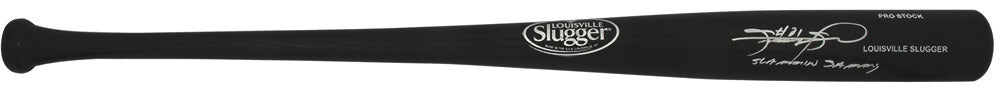 Sammy Sosa Signed Louisville Slugger Pro Stock Black Baseball Bat w/Slammin' Sammy - SOSBAT101 - Sammy Sosa Signed Louisville Slugger Pro Stock Black Baseball Bat w/Slammin' Sammy product image