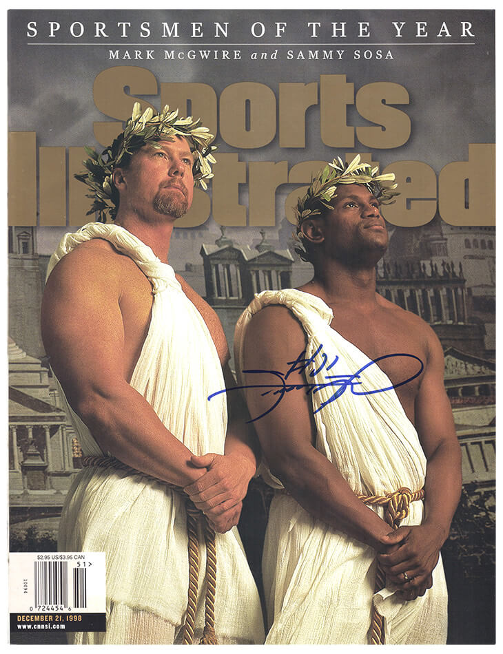 Sammy Sosa Signed Sports Illustrated 12/21/98 'Sportsmen Of The Year' Original Magazine - SOSMAG100 - Sammy Sosa Signed Sports Illustrated 12/21/98 'Sportsmen Of The Year' Original Magazine product image