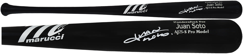 Juan Soto Signed Marucci Black Name Engraved Baseball Bat (Beckett) - SOTBAT110 - Juan Soto Signed Marucci Black Name Engraved Baseball Bat (Beckett) product image