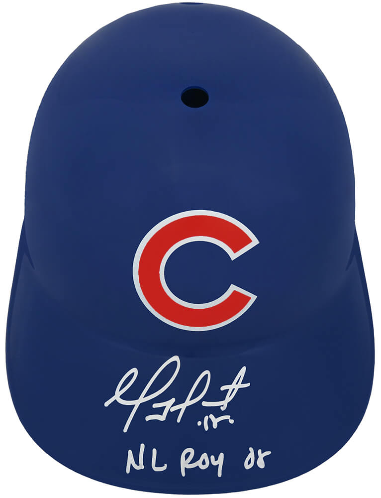 Geovany Soto Signed Chicago Cubs Replica Souvenir Batting Helmet w/NL ROY 08 - SOTBTH100 - Geovany Soto Signed Chicago Cubs Replica Souvenir Batting Helmet w/NL ROY 08 product image