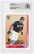 Juan Soto Signed Washington Nationals 2021 Topps Big League Baseball Trading Card #225  - (Beckett Encapsulated) - SOTCAR112 - Juan Soto Signed Washington Nationals 2021 Topps Big League Baseball Trading Card #225 - (Beckett Encapsulated) product image