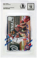 Juan Soto Signed Washington Nationals 2021 Topps Baseball Card #330  - (Beckett / Auto Grade 10) - SOTCAR113 - Juan Soto Signed Washington Nationals 2021 Topps Baseball Card #330 - (Beckett / Auto Grade 10) product image