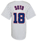 Geovany Soto Signed White Pinstripe Custom Baseball Jersey w/NL ROY 08 - SOTJRY101 - Geovany Soto Signed White Pinstripe Custom Baseball Jersey w/NL ROY 08 product image