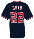 Juan Soto Signed Navy Custom Baseball Jersey - (JSA) - SOTJRY110 - Juan Soto Signed Navy Custom Baseball Jersey - (JSA) product image