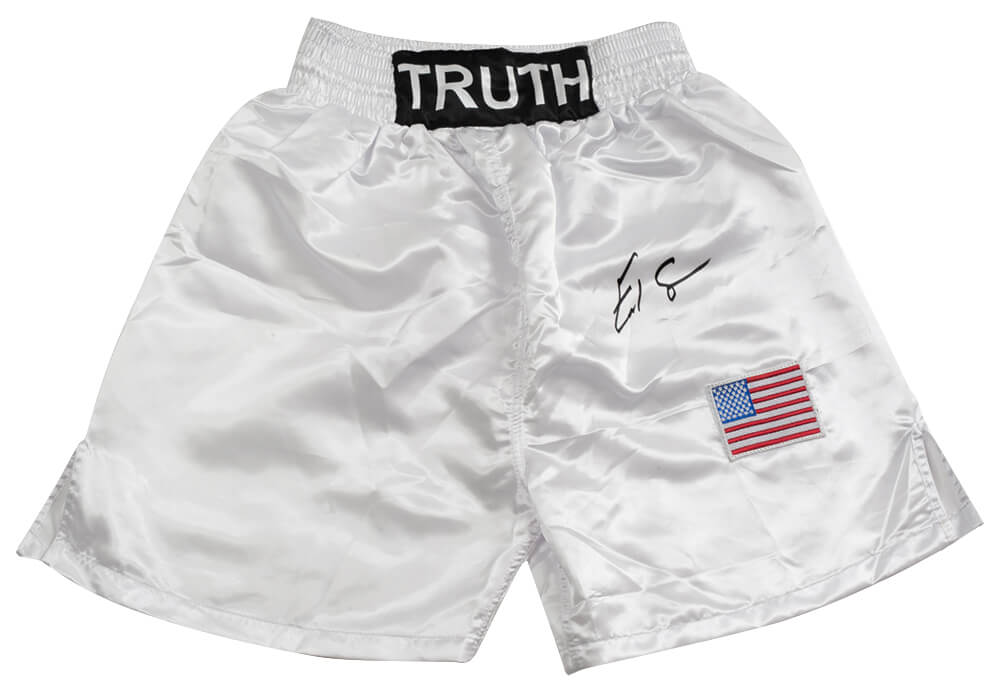 Errol Spence Jr Signed Truth White Custom Boxing Trunks - (Beckett) - SPETRU500 - Errol Spence Jr Signed Truth White Custom Boxing Trunks - (Beckett) product image