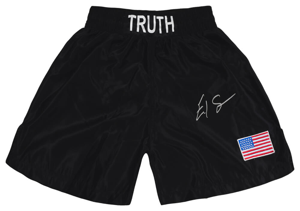 Errol Spence Jr Signed Truth Black Custom Boxing Trunks - (Beckett) - SPETRU501 - Errol Spence Jr Signed Truth Black Custom Boxing Trunks - (Beckett) product image