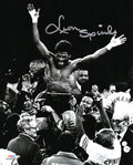 Leon Spinks Signed Boxing Win Over Muhammad Ali Celebration B&W 8x10 Photo - SPI08P511 - Leon Spinks Signed Boxing Win Over Muhammad Ali Celebration B&W 8x10 Photo product image