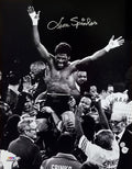 Leon Spinks Signed Boxing Win Over Muhammad Ali Celebration B&W 16x20 Photo - SPI16P500 - Leon Spinks Signed Boxing Win Over Muhammad Ali Celebration B&W 16x20 Photo product image