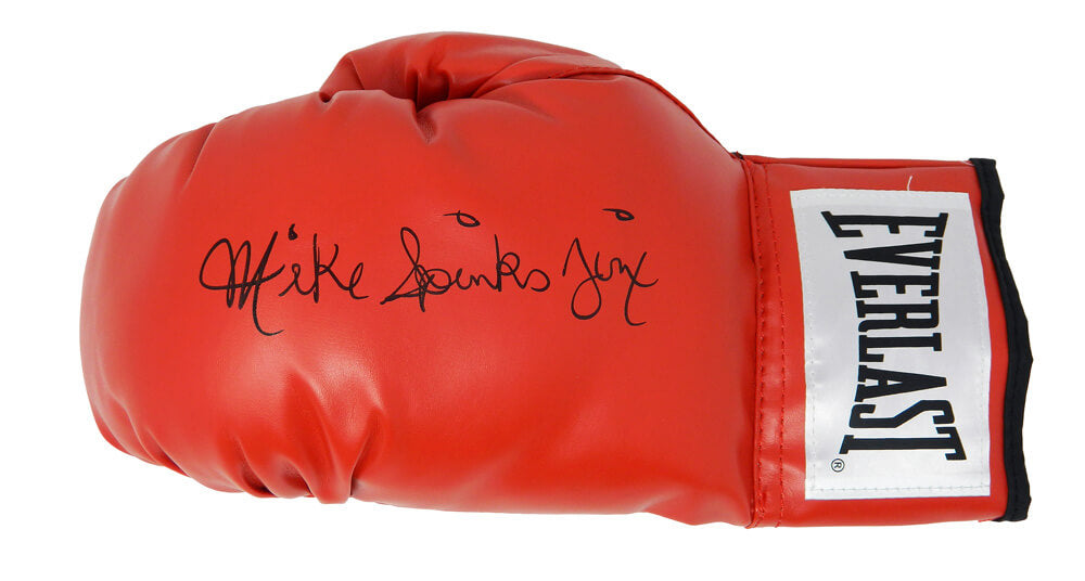 Michael (Mike) Spinks Signed Everlast Red Boxing Glove w/Jinx - SPIGLV510 - Michael (Mike) Spinks Signed Everlast Red Boxing Glove w/Jinx product image