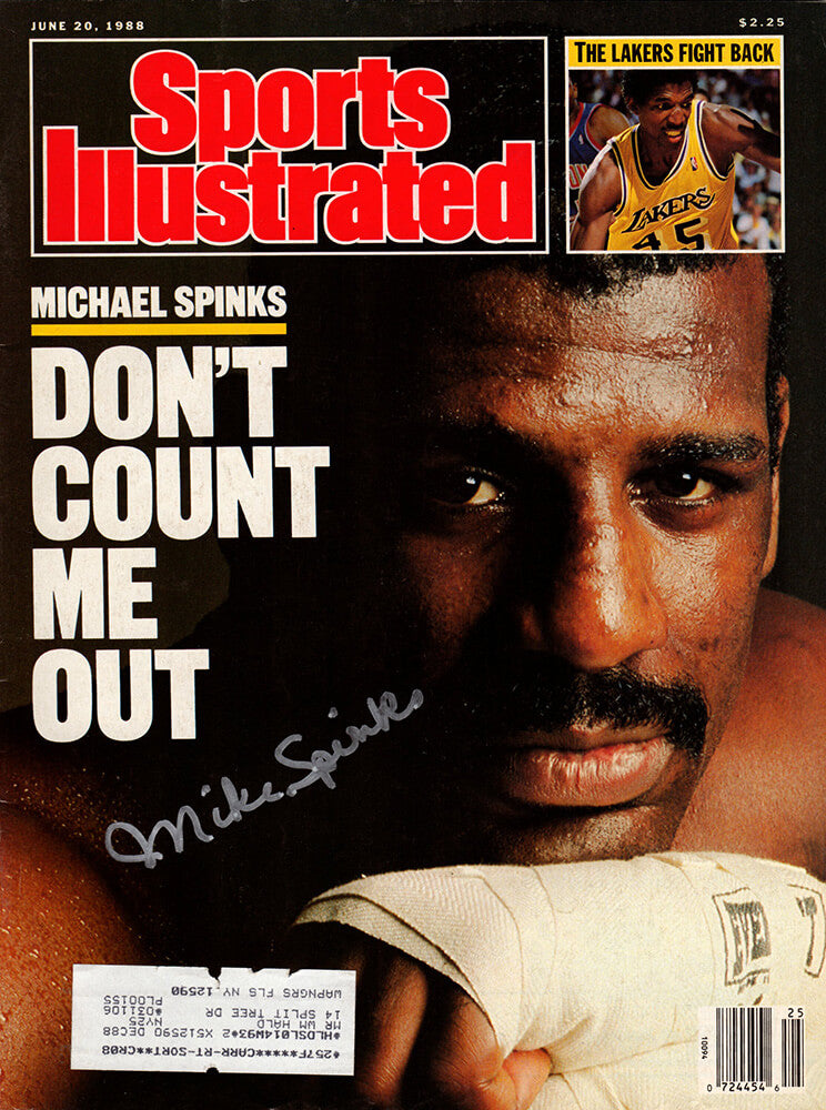 Michael (Mike) Spinks Signed Sports Illustrated June 20, 1988 Original Magazine - SPIMAG501 - Michael (Mike) Spinks Signed Sports Illustrated June 20, 1988 Original Magazine product image