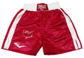 Leon Spinks Signed Everlast Red Boxing Trunks w/76 Gold - SPITRU503 - Leon Spinks Signed Everlast Red Boxing Trunks w/76 Gold product image