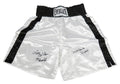 Leon Spinks & Michael (Mike) Spinks Dual Signed Everlast White Boxing Trunks w/76 Gold - SPITRU520 - Leon Spinks & Michael (Mike) Spinks Dual Signed Everlast White Boxing Trunks w/76 Gold product image