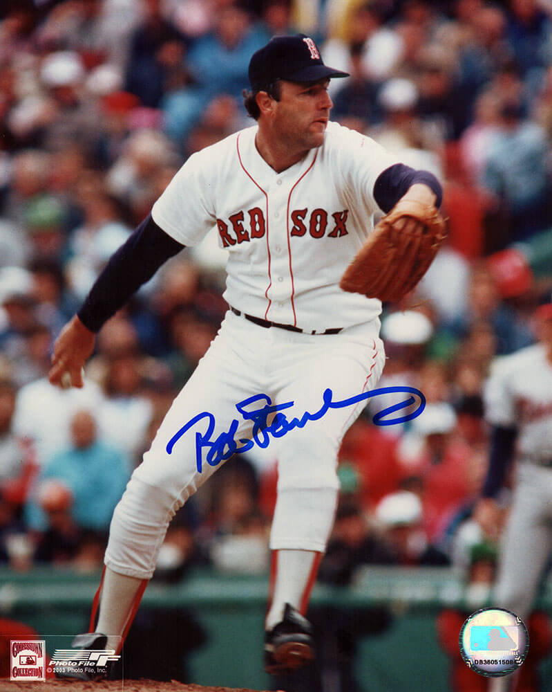 Bob Stanley Signed Boston Red Sox Pitching 8x10 Photo - STA08P110TW - Bob Stanley Signed Boston Red Sox Pitching 8x10 Photo product image