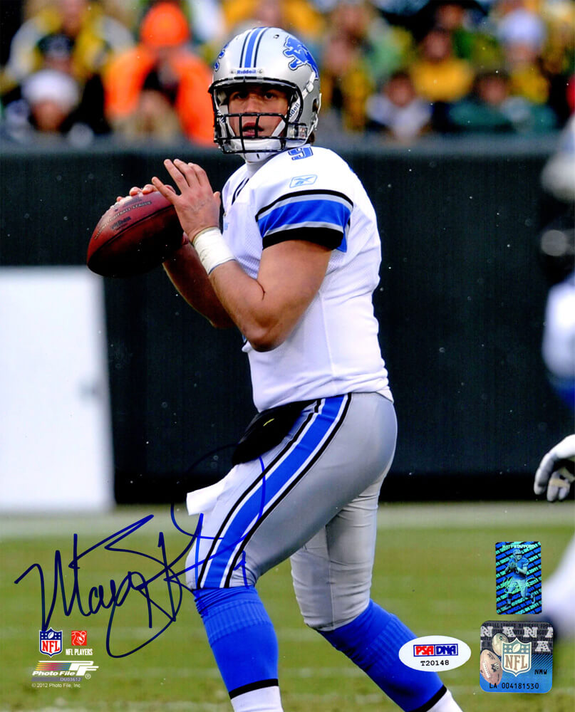 Matthew Stafford Signed Detroit Lions Action 8x10 Photo - STA08P310 - Matthew Stafford Signed Detroit Lions Action 8x10 Photo product image