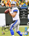 Matthew Stafford Signed Detroit Lions 2011 Season Stats 8x10 Photo (PSA) - STA08P312 - Matthew Stafford Signed Detroit Lions 2011 Season Stats 8x10 Photo (PSA) product image