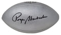 Roger Staubach Signed Wilson Duke Silver Metallic NFL Full Size Replica Football - STAFTB312 - Roger Staubach Signed Wilson Duke Silver Metallic NFL Full Size Replica Football product image