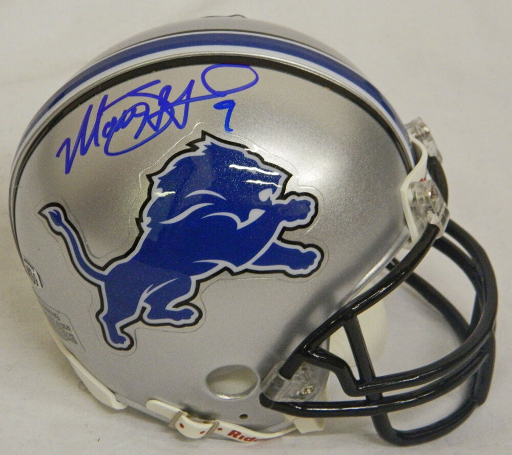Matthew Stafford Signed Lions Riddell Replica Mini Helmet - STAMIN305 - Matthew Stafford Signed Lions Riddell Replica Mini Helmet product image