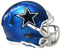 Roger Staubach Signed Dallas Cowboys Blaze Riddell Mini Helmet - STAMIN320 - Roger Staubach Signed Dallas Cowboys Blaze Riddell Mini Helmet product image