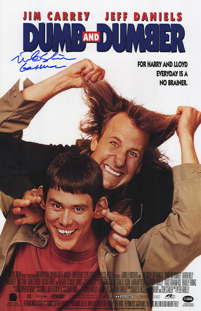 Mike Starr Signed Dumb & Dumber 11x17 Movie Poster w/Gasman - STAPST501 - Mike Starr Signed Dumb & Dumber 11x17 Movie Poster w/Gasman product image