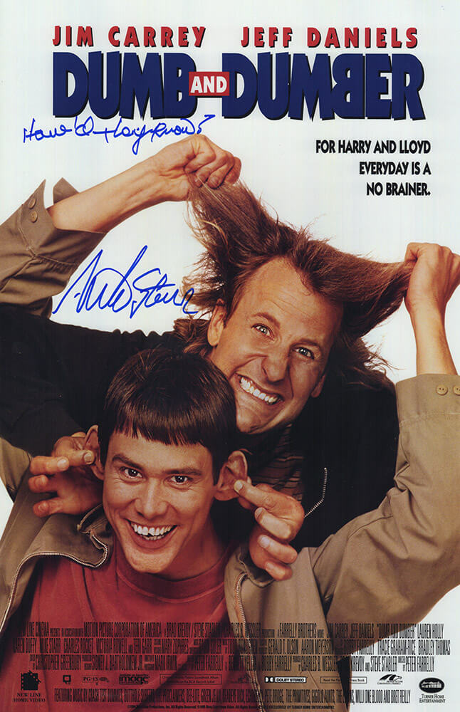Mike Starr Signed Dumb & Dumber 11x17 Movie Poster w/How'd They Know? - STAPST504 - Mike Starr Signed Dumb & Dumber 11x17 Movie Poster w/How'd They Know? product image