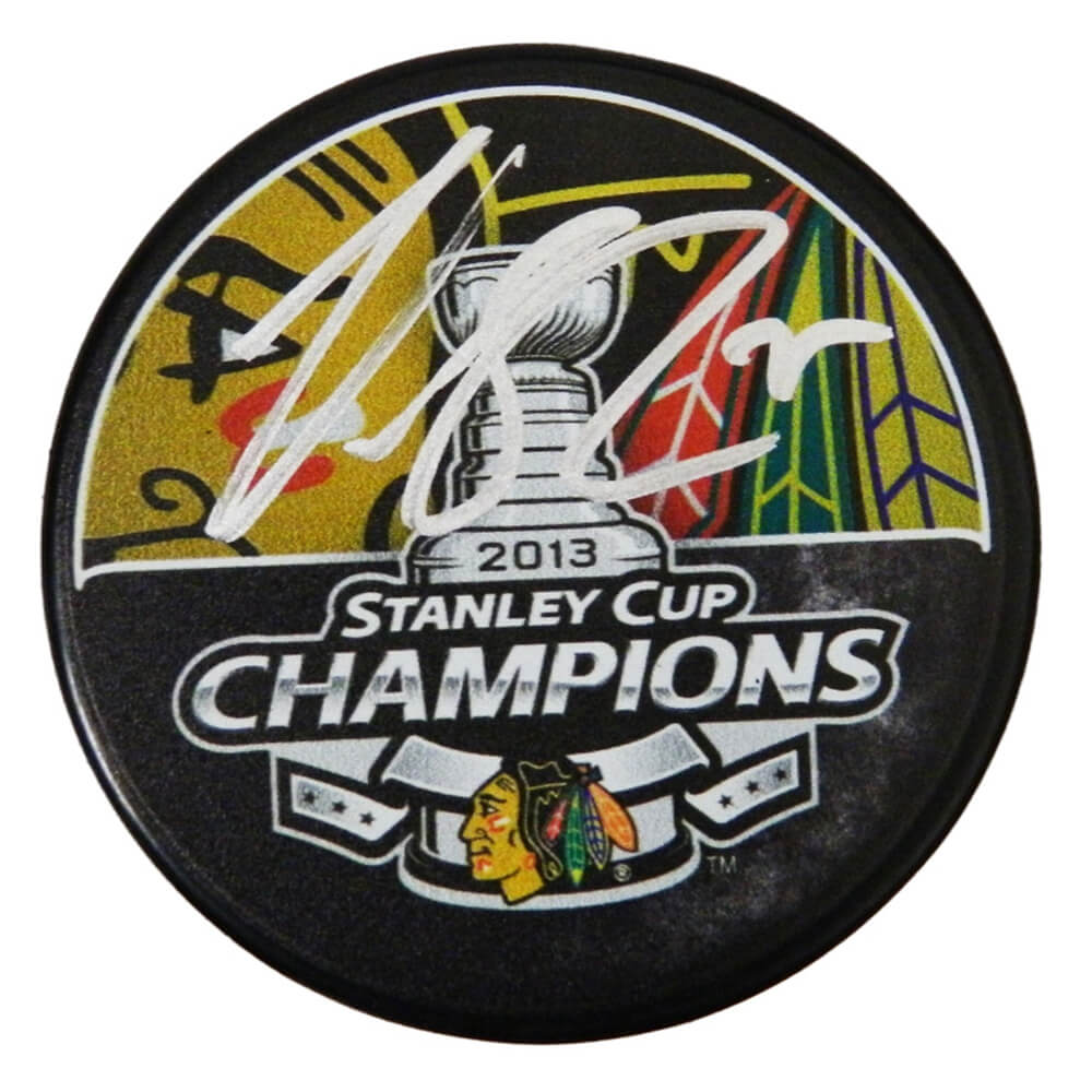 Viktor Stalberg Signed Chicago Blackhawks 2013 Stanley Cup Champs Logo Hockey Puck - STAPUC402 - Viktor Stalberg Signed Chicago Blackhawks 2013 Stanley Cup Champs Logo Hockey Puck product image