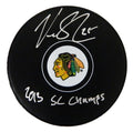 Viktor Stalberg Signed Chicago Blackhawks Logo Hockey Puck w/2013 SC Champs - STAPUC403 - Viktor Stalberg Signed Chicago Blackhawks Logo Hockey Puck w/2013 SC Champs product image