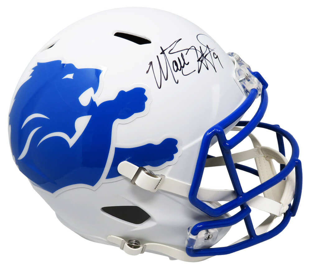 Matthew Stafford Signed Detroit Lions AMP Alternate Series Riddell Full Size Replica Speed Helmet - STAREP302 - Matthew Stafford Signed Detroit Lions AMP Alternate Series Riddell Full Size Replica Speed Helmet product image