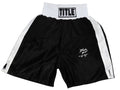 Marlon Starling Signed Title Black With White Trim Boxing Trunks - STATRU500 - Marlon Starling Signed Title Black With White Trim Boxing Trunks product image