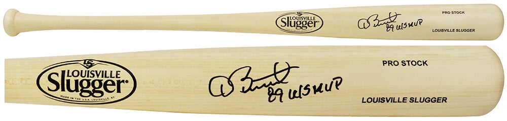 Dave Stewart Signed Louisville Slugger Pro Stock Blonde Baseball Bat w/89 WS MVP - STEBAT100 - Dave Stewart Signed Louisville Slugger Pro Stock Blonde Baseball Bat w/89 WS MVP product image