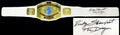 Ricky Steamboat Signed WWE Intercontinental Championship White Replica Belt w/The Dragon - STEBLT500 - Ricky Steamboat Signed WWE Intercontinental Championship White Replica Belt w/The Dragon product image