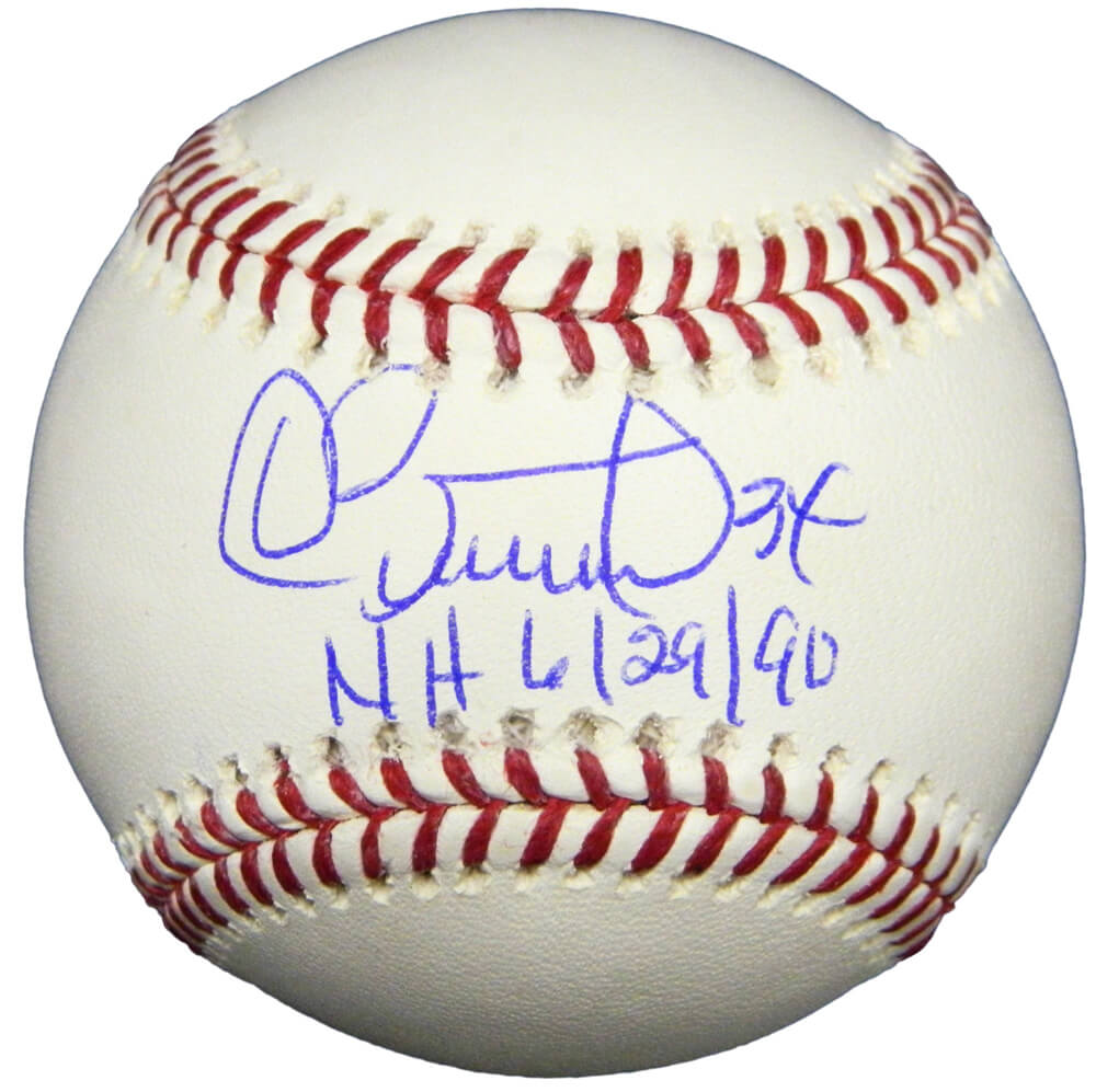 Dave Stewart Signed Rawlings Official MLB Baseball w/NH 6-29-90 - STEBSB102 - Dave Stewart Signed Rawlings Official MLB Baseball w/NH 6-29-90 product image