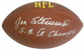 Jan Stenerud Signed Wilson Touchdown Full Size NFL Football w/SB IV Champs - STEFTB301 - Jan Stenerud Signed Wilson Touchdown Full Size NFL Football w/SB IV Champs product image