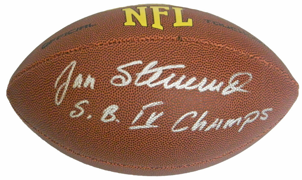 Jan Stenerud Signed Wilson Touchdown Full Size NFL Football w/SB IV Champs - STEFTB301 - Jan Stenerud Signed Wilson Touchdown Full Size NFL Football w/SB IV Champs product image