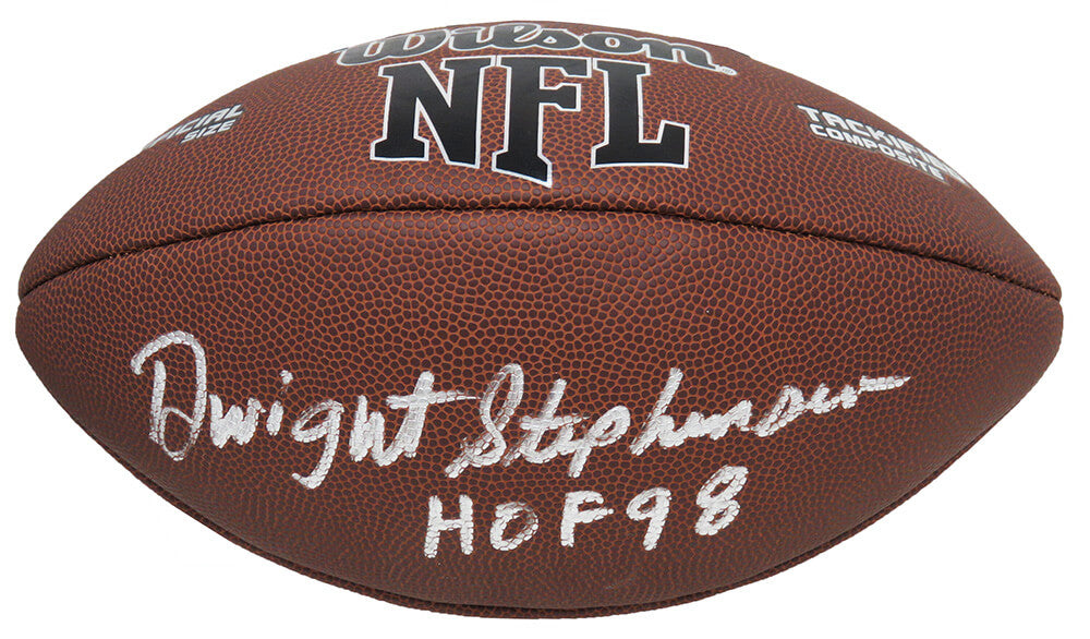 Dwight Stephenson Signed Wilson All-Pro Full Size NFL Football w/HOF'98 - STEFTB321 - Dwight Stephenson Signed Wilson All-Pro Full Size NFL Football w/HOF'98 product image