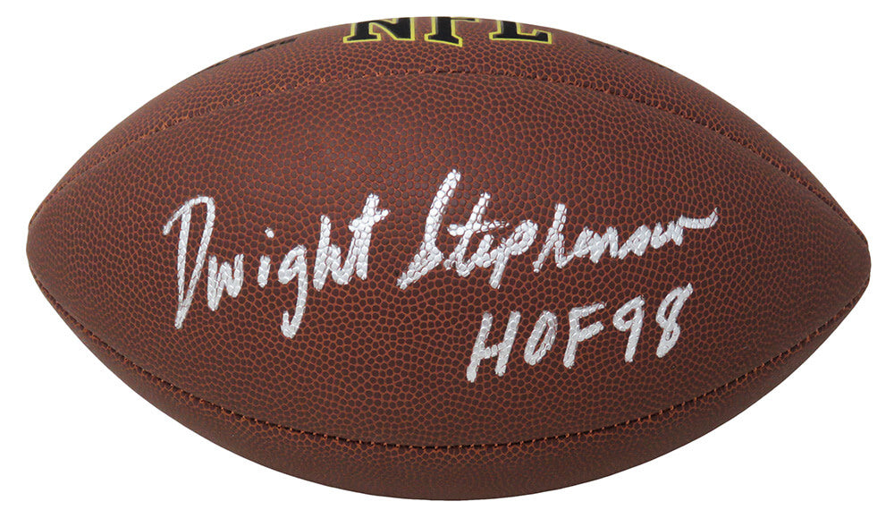 Dwight Stephenson Signed Wilson Super Grip Full Size NFL Football w/HOF'98 - STEFTB322 - Dwight Stephenson Signed Wilson Super Grip Full Size NFL Football w/HOF'98 product image