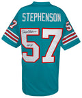 Dwight Stephenson Signed Teal Custom Football Jersey w/HOF'98 - STEJRY312 - Dwight Stephenson Signed Teal Custom Football Jersey w/HOF'98 product image
