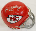 Jan Stenerud Signed Chiefs T/B Riddell Replica Mini Helmet w/HOF'91 - STEMIN300 - Jan Stenerud Signed Chiefs T/B Riddell Replica Mini Helmet w/HOF'91 product image