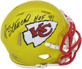 Jan Stenerud Signed Kansas City Chiefs FLASH Riddell Speed Mini Helmet w/HOF'91 - STEMIN309 - Jan Stenerud Signed Kansas City Chiefs FLASH Riddell Speed Mini Helmet w/HOF'91 product image