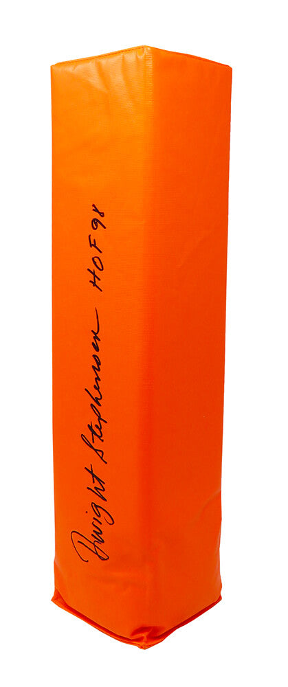 Dwight Stephenson Signed Orange Endzone Football Pylon w/HOF'98 - STEPYL300 - Dwight Stephenson Signed Orange Endzone Football Pylon w/HOF'98 product image