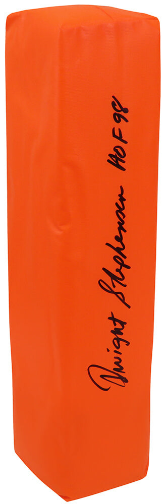 Dwight Stephenson Signed Champro Orange Endzone Football Pylon w/HOF'98 - STEPYL301 - Dwight Stephenson Signed Champro Orange Endzone Football Pylon w/HOF'98 product image