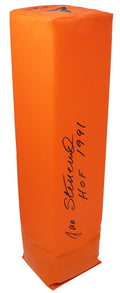 Jan Stenerud Signed Orange Endzone Football Pylon w/HOF 1991 (PSA) - STEPYL310 - Jan Stenerud Signed Orange Endzone Football Pylon w/HOF 1991 (PSA) product image