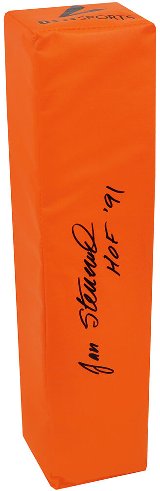 Jan Stenerud Signed BSN Orange Endzone Football Pylon w/HOF'91 - STEPYL311 - Jan Stenerud Signed BSN Orange Endzone Football Pylon w/HOF'91 product image