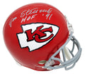 Jan Stenerud Signed Kansas  City Chiefs Throwback Riddell Full Size Replica Helmet w/HOF'91 - STEREP300 - Jan Stenerud Signed Kansas City Chiefs Throwback Riddell Full Size Replica Helmet w/HOF'91 product image